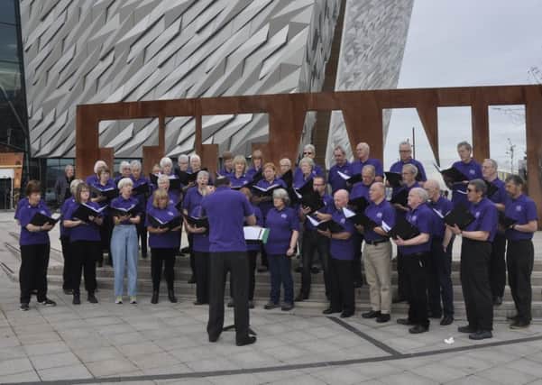 The Edinburgh Kevock Choir performing in Belfast