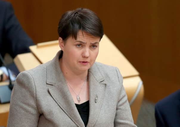 Scottish Conservative party leader Ruth Davidson has played down a drop in opinion polls.