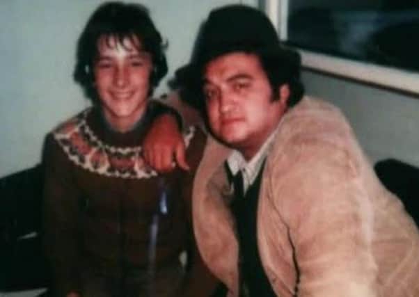 Actor and comedian John Belushi took a break near Wick at the height of the Blues Brothers craze in the summer of 1980. Here is is pictured with local boy Colin Bruce. PIC: Contributed.