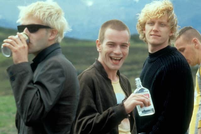A still from Trainspotting, which was set in Edinburgh.
