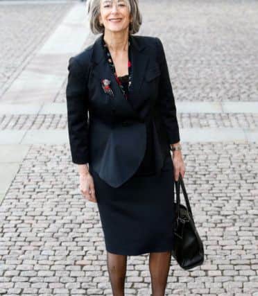 Maureen Lipman arrives for a service of thanksgiving. Picture: SWNS