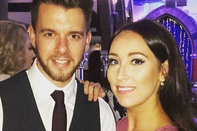 Handout photo issued by Police Scotland of Kirsty Maxwell  with her husband Adam Maxwell. Picture; PA