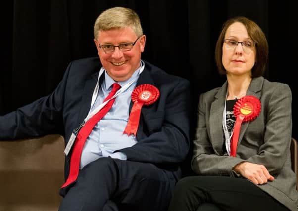 Labour candidate Martin Whitfield 
at the count. Picture: ian Georgeson