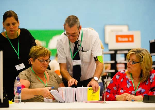 Midlothian Constituency General Election Count, Lasswade