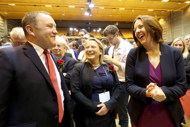 Scottish Labour leader Kezia Dugdale (right) with Edinburgh South candidate Ian Murray. Picture; PA