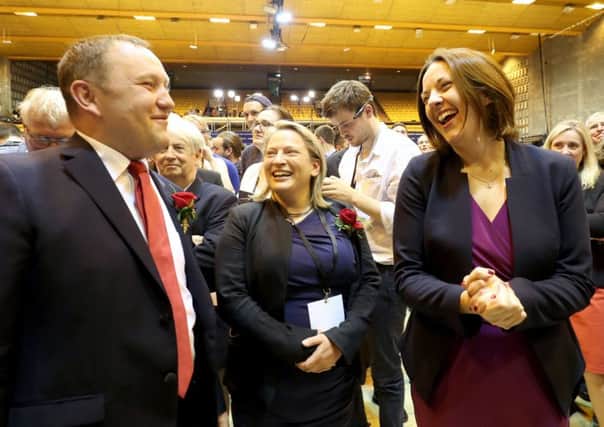 Scottish Labour leader Kezia Dugdale with Edinburgh South MP Ian Murray. Picture: Jane Barlow/PA Wire