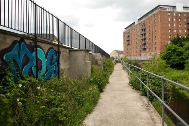 The Water Of Leith Walkway at Anderson Place, where the attack took place. Pic: Scott Louden