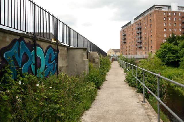 The Water Of Leith Walkway at Anderson Place, where the attack took place. Pic: Scott Louden