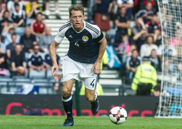 Christophe Berra played the full match against England on Saturday but will be at Riccarton on Friday for pre-season. Pic: John Devlin