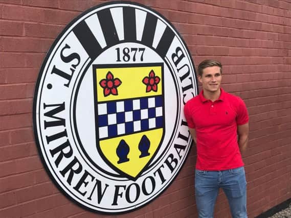 Gavin Reilly has left Hearts to sign a one-year contract at St Mirren. Pic: St Mirren FC