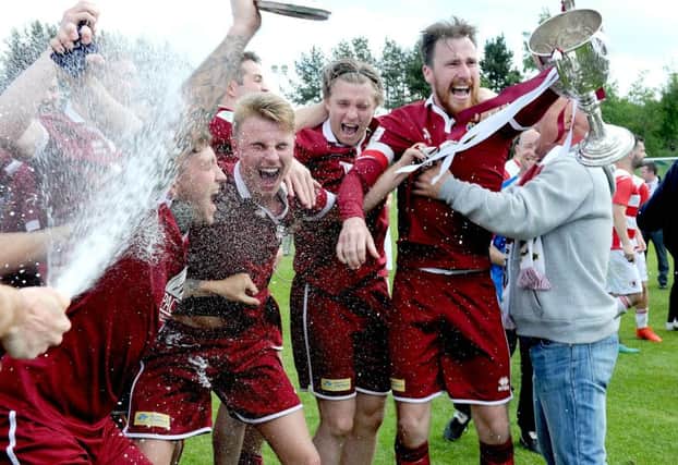 Pic Lisa Ferguson 11/06/2017

East Of Scotland Cup Final - Tranent v Musselburgh

Musselburgh celebrate winning the cup