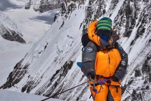 Mollie Hughes pictured during her Mount Everest climb. Picture: contributed
