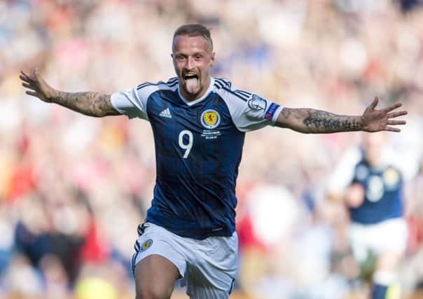 Leigh Griffiths scored two cracking free kicks against England - and they look good from every possible angle. Picture: SNS Group