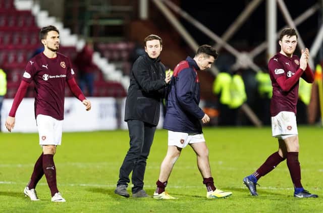 Ian Cathro wants wantaway winger Jamie Walker to work hard while he is still at the club. Pic: SNS