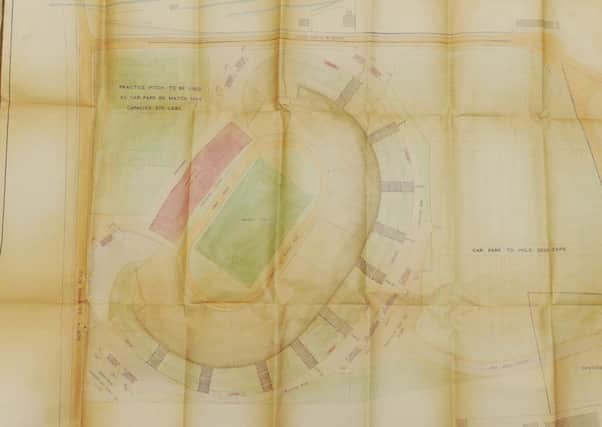 The plans for a new stadium at Saughton Mains