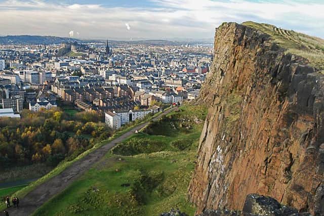 Arthur's seat is one of the famous landmarks in the Capital