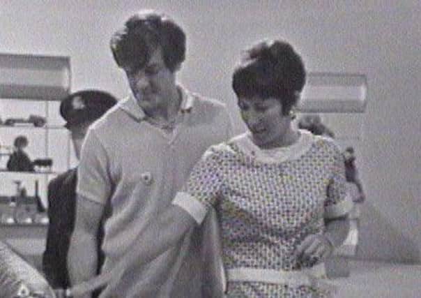 Peter Purves and Valerie Singleton on Blue Peter in 1969