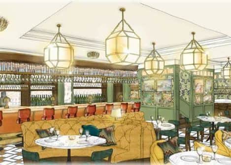 The artists impression of how the new Edinburgh restaurant will look. Illustration: The Ivy Group