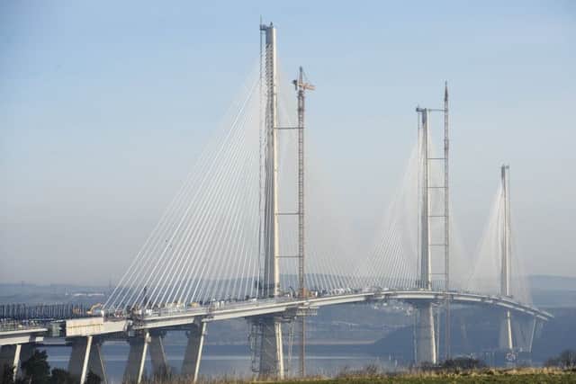 50,000 members of the public will be allowed to walk across the Queensferry Crossing on September 2 and 3. Picture: Greg Macvean