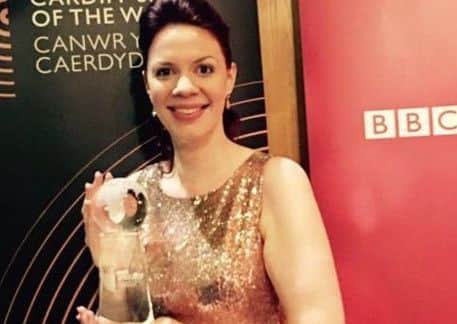 Catriona Morison with her trophy