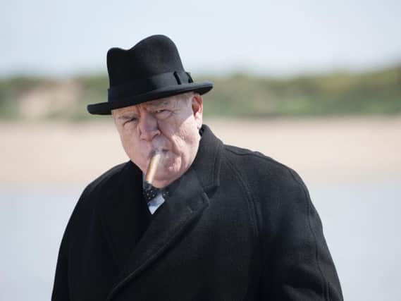Brian Cox played Winston Churchill in the new big-screen biopic, which was shot in and around Edinburgh.