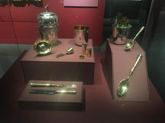 Bonnie Prince Charlie's silver travelling canteen is part of the National Museum's Jacobites exhibition.