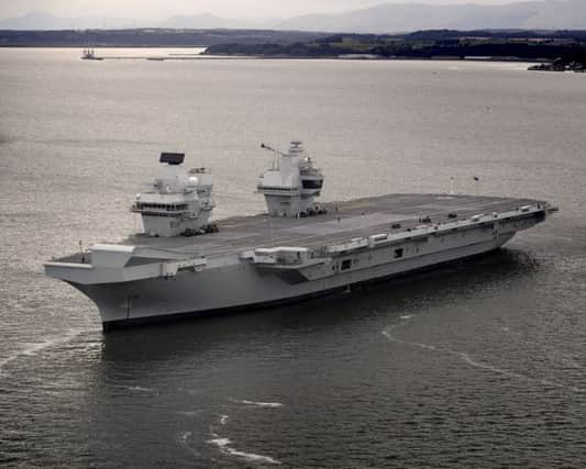 Ministry of Defence handout photo of HMS Queen Elizabeth. Picture; PA