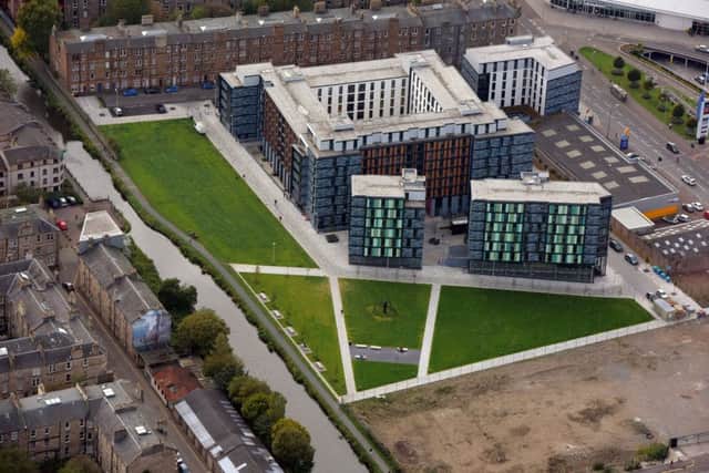 Bainfield student accommodation buildings which is found to have the same cladding as Grenfell.