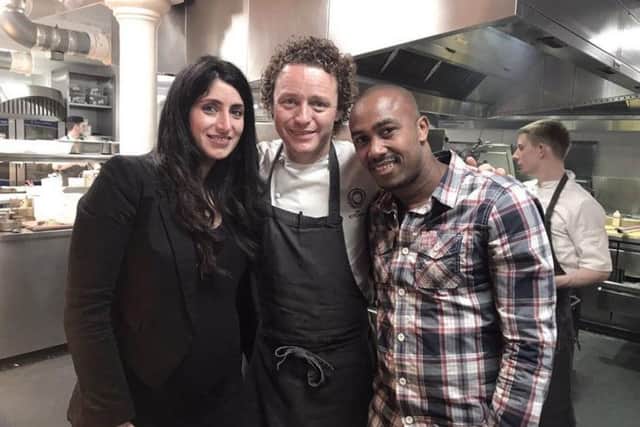 Franco's daughter with Tom Kitchin. Picture: Contributed