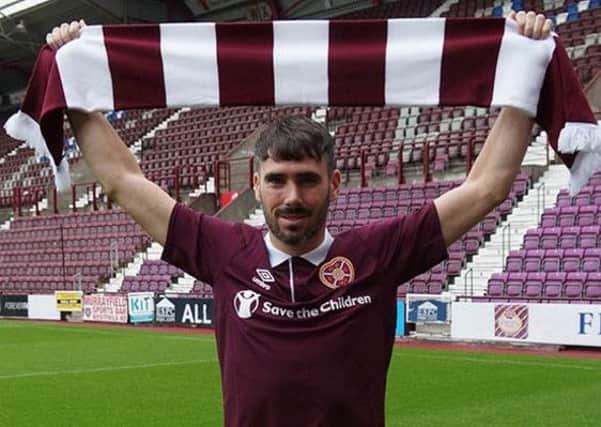 Hearts new signing Michael Smith. Picture: Hearts FC