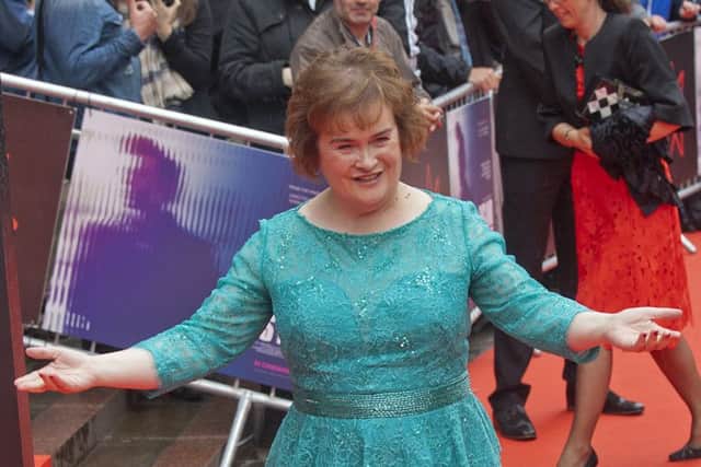 Susan Boyle at last night's England Is Mine premiere in Edinburgh. Picture: Alistair Linford