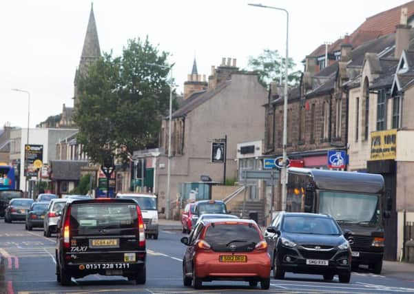 St John's Road in Edinburgh which is among Scotland's most polluted streets.