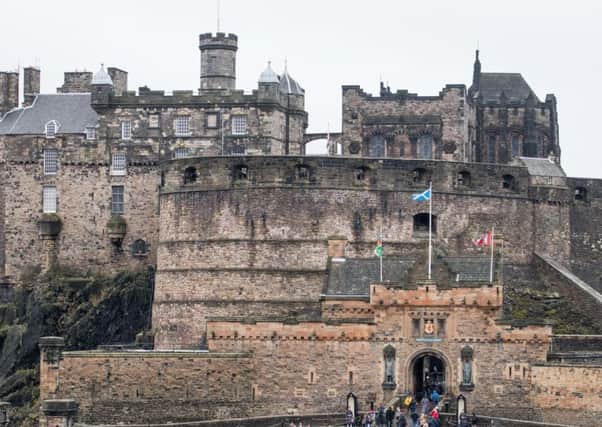 Edinburgh Castle is home to one of the earliest depictions of the US flag.