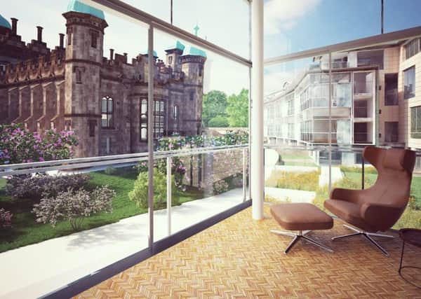 A sweeping crescent of glass-fronted, contemporary new residences will be created in the grounds of Donaldsons, one of the citys most iconic locations.
 
Picture; contributed