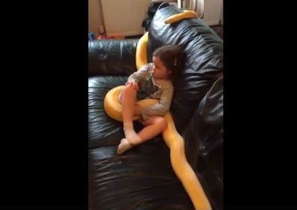 The clip has been viewed over 319,000 times and sparked an onlin debate. Picture; Screenshot