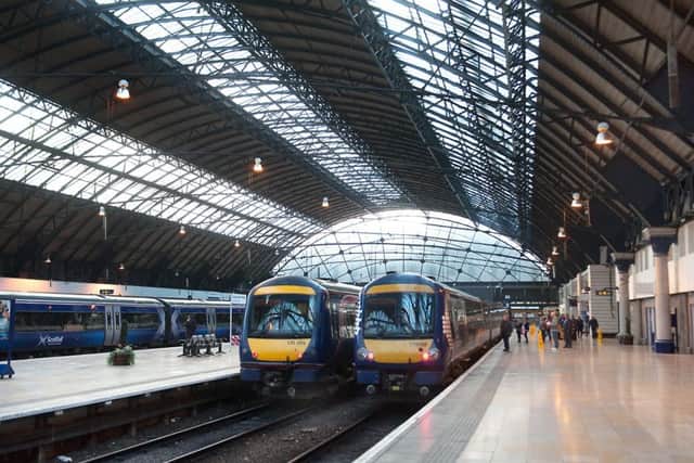 Services were subject to delay and cancellation this morning. Picture: John Devlin