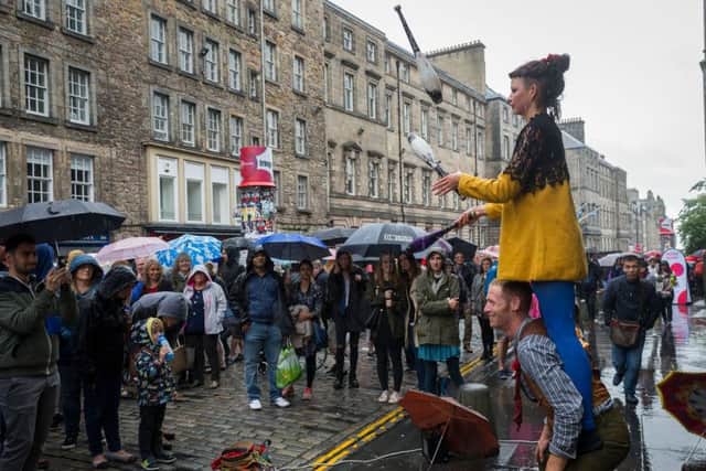 Summer's wettest day is to coicide with the start of the 2017 Edinburgh Fringe. Picture: Stephen Scott Taylor
