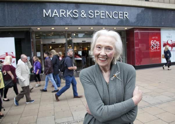 81-year-old Mary Ashworth outside the Princes Street store. Picture: TSPL