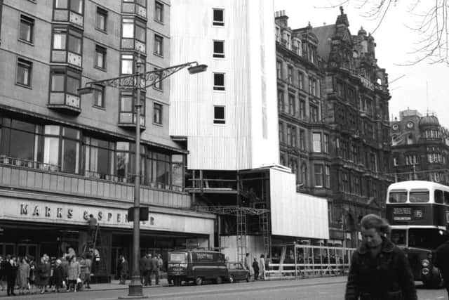 Royal Hotel reconstruction next to Marks & Spencers in Princes Street, 1966. Picture: TSPL