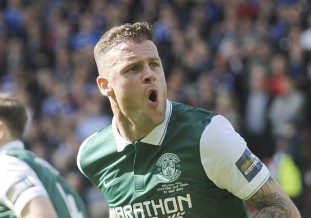 Anthony Stokes scored twice for Hibs in their historic 2016 Scottish Cup win
