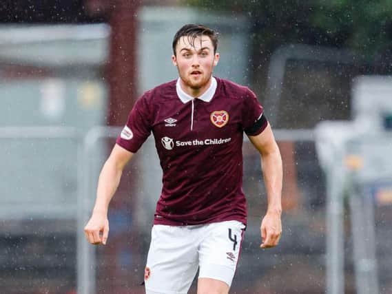 John Souttar played his first competitive game for Hearts in six months against East Fife at Tynecastle