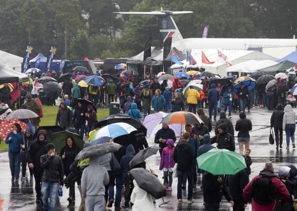 A wash out atSaturday's airshow
. Picture: Alistair Linforth.