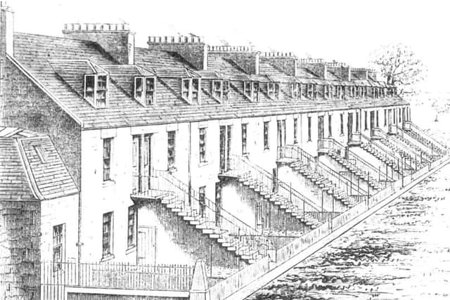 An illustration of the colony houses from the 1861 Edinburgh Co-operative Building Company Prospectus. Picture: Contributed