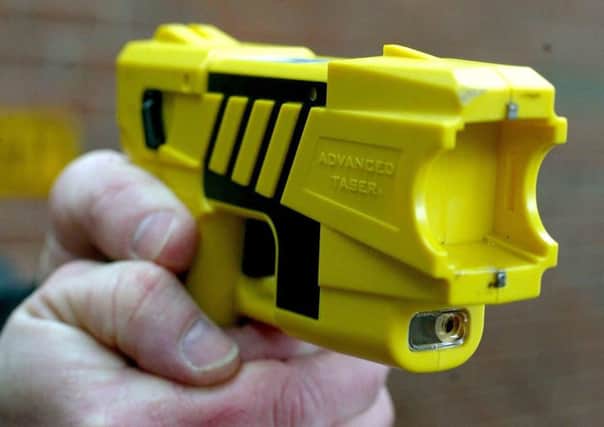The man was Tasered by police.