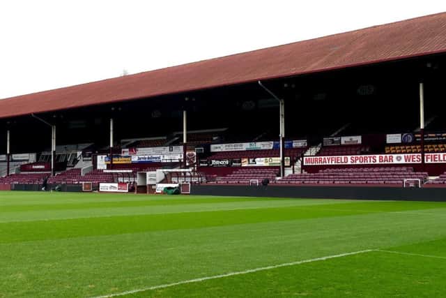The old 

Main Stand at Tynecastle. Picture; Lisa Ferguson