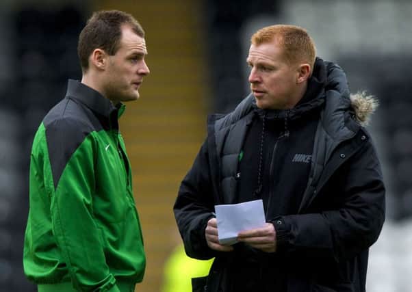 Anthony Stokes and Neil Lennon have worked together at Celtic. Pic: SNS