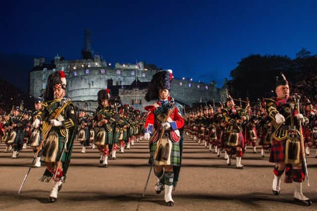 The 2017 Royal Military Tattoo, Edinburgh Castle. Picture: Ian Georgeson