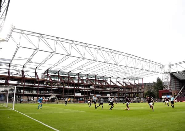 Hearts Main Stand is behind schedule. Picture: SNS/Rob Casey