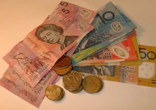 The Australian dollars were dropped at Biggar Museum. Picture: Contributed