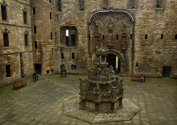 The fountain, built by James V, said to have run with red wine to mark Bonnie Prince Charlie's visit. PIC: Creative Commons/Dun Deagh.